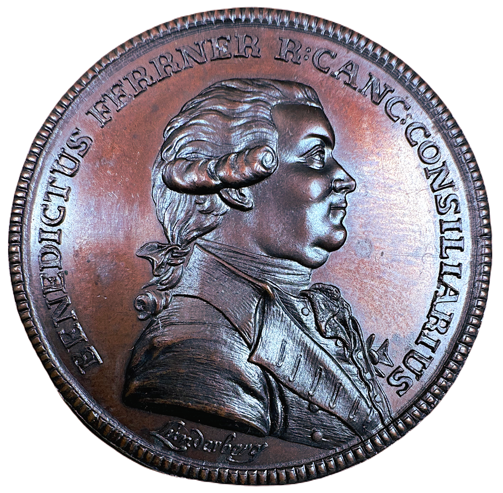 Bengt Ferrner (1724-1802) - Astronom och lärare åt kronprins Gustav (III) - av Lorentz Lunderberg 1803 - Ett underbart praktfullt exemplar