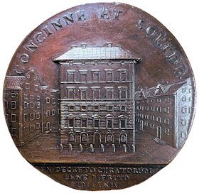 Daniel Lundmark av Daniel Fehrman 1762 - Riksbankens hus på Skeppsbron - Mycket sällsynt