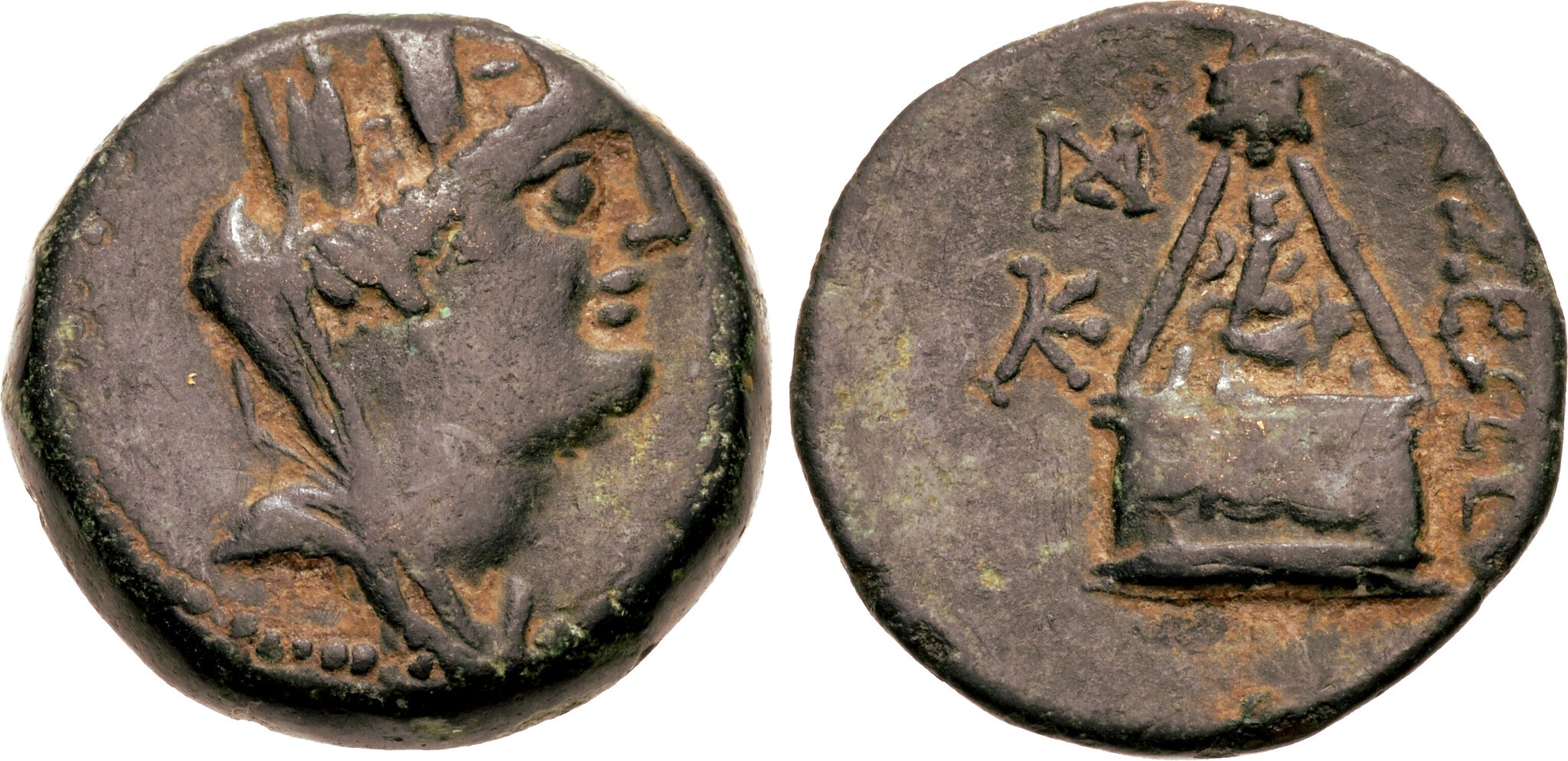 Kilikien, Tarsos, Brons 21mm, präglad efter 164 f.Kr.