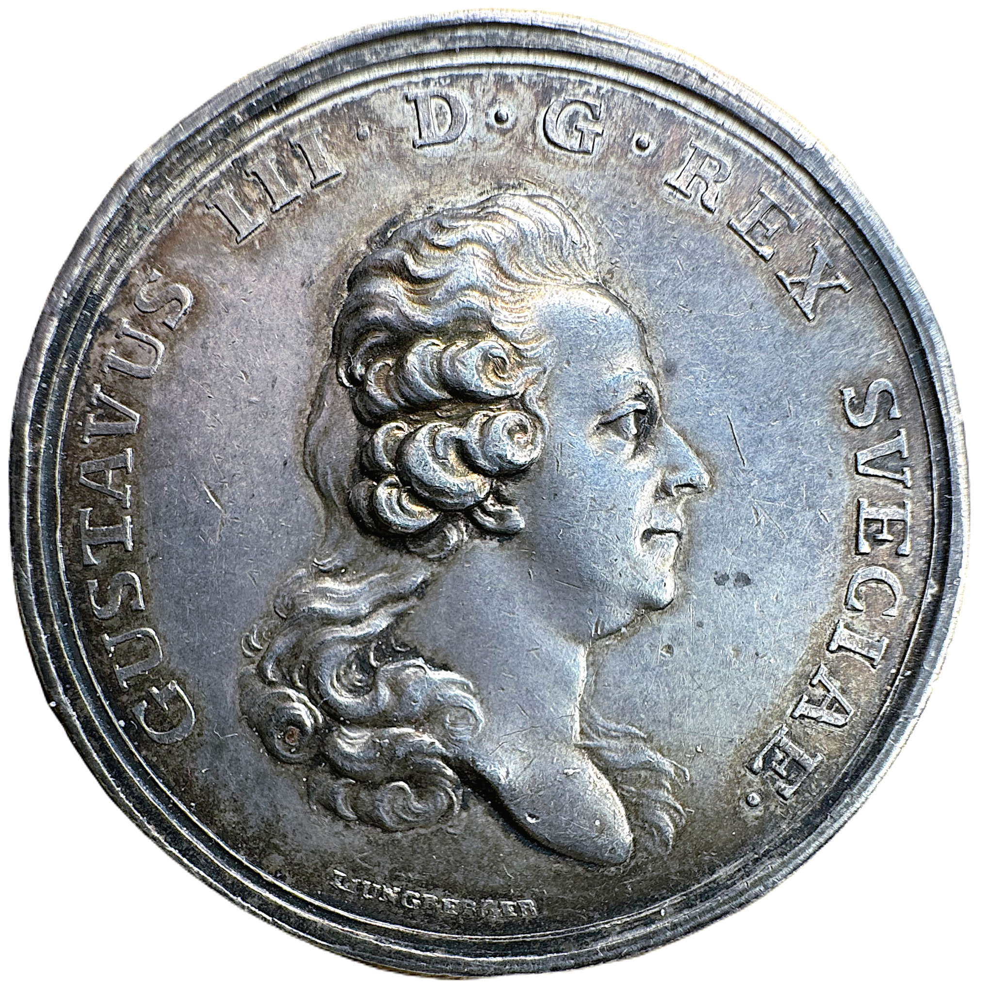 Den stora svältkatstrofen i Sverige 1772 - Understöd ges i början av 1773 - graverad av Gustaf Ljungberger - Extremt Sällsynt - RR