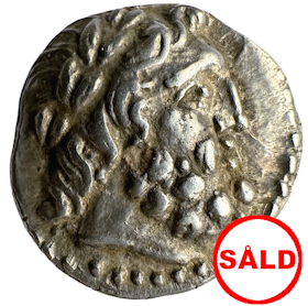 Achean League, Elis, Hemidrachm 175-168 f.Kr - Härligt porträtt med vacker lyster