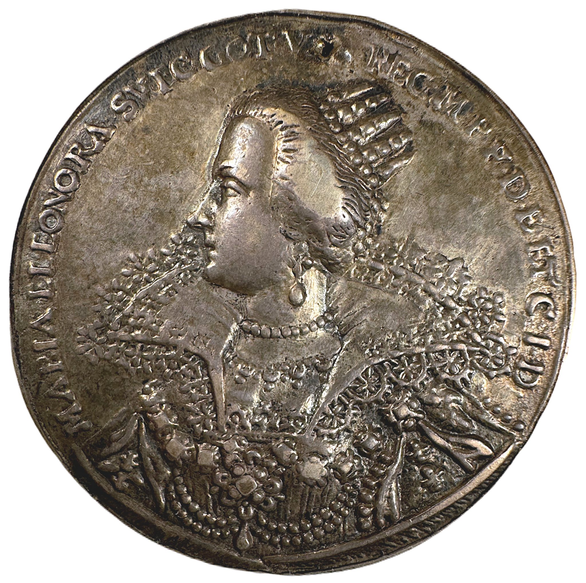Gustav II Adolf och Maria Eleonora - Buren minnesmedalj - Mycket sällsynt RR