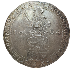 Karl IX - 4 Mark 1604 - Ett mycket vackert exemplar med fin lyster