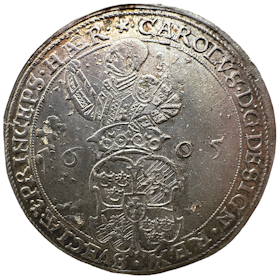 Karl IX - 4 Mark 1605 - Ett mycket välpräglat och vackert exemplar