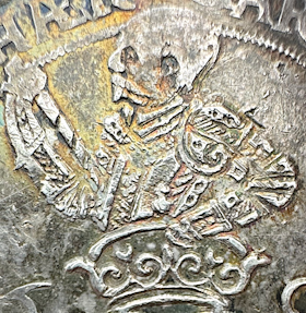 Karl IX, 4 Mark 1606 med härligt skarpt porträtt och guldskimrande lyster