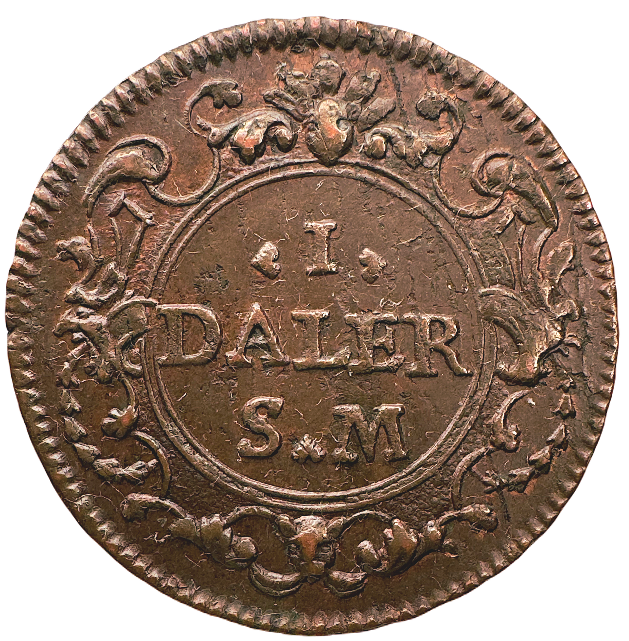 Karl XII - Nödmynt - 1 Daler SM - Hoppet 1719 - Vackert exemplar