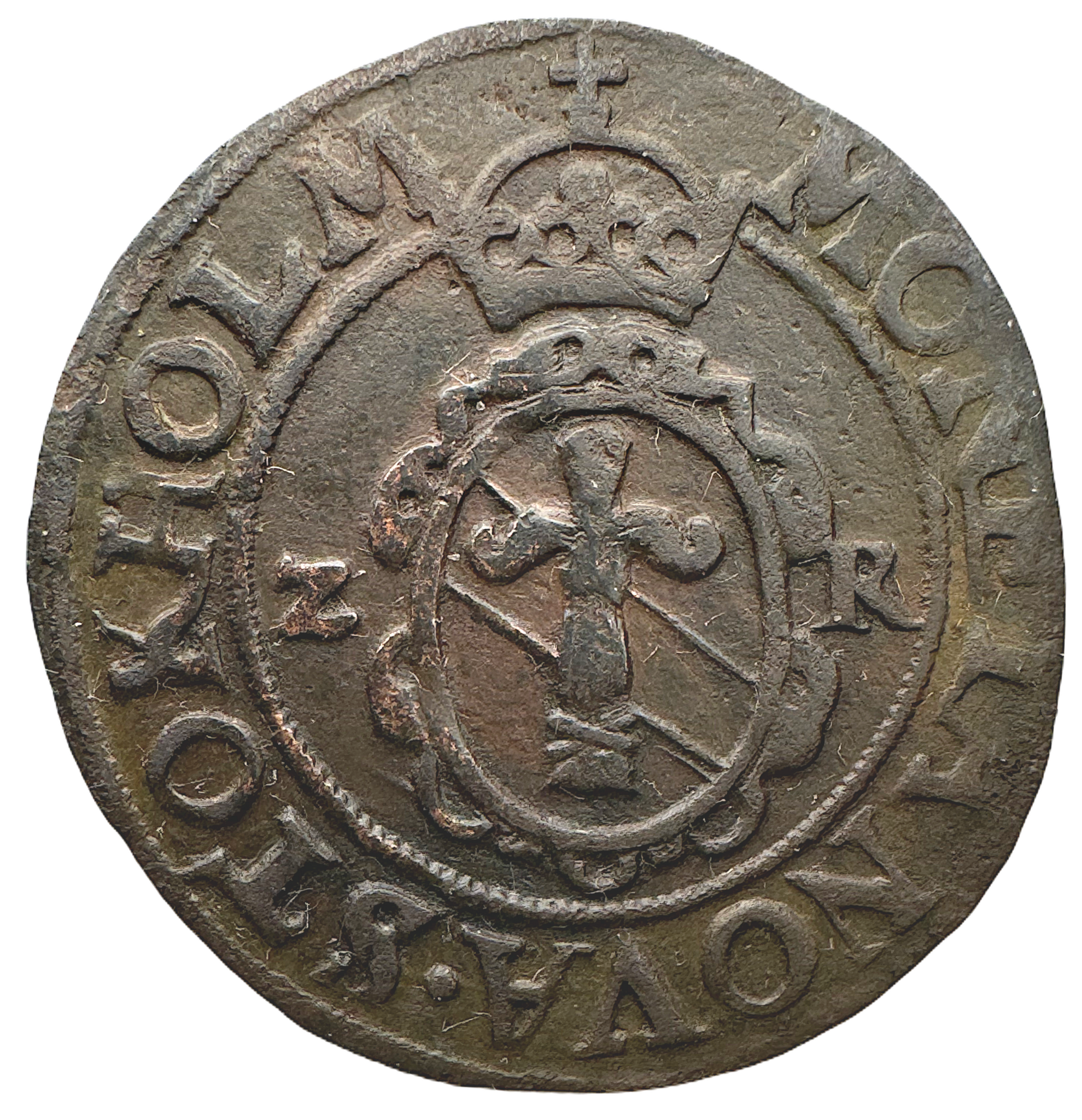 Johan III - 2 Öre 1573 med årtal Z - R - Bra bottenlyster