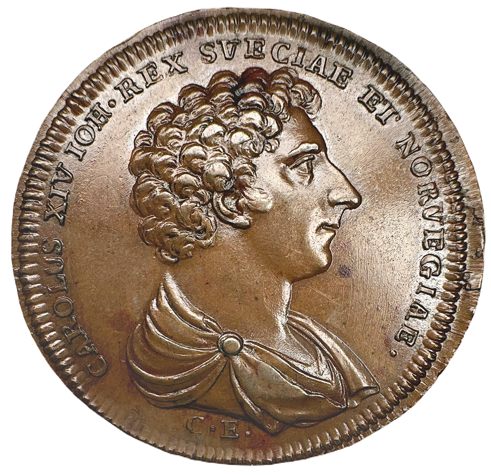 Karl XIV Johan tillträder som konung av Sverige den 5 februari 1818 av Carl Enhörning - Ex. Bonde - Mycket sällsynt