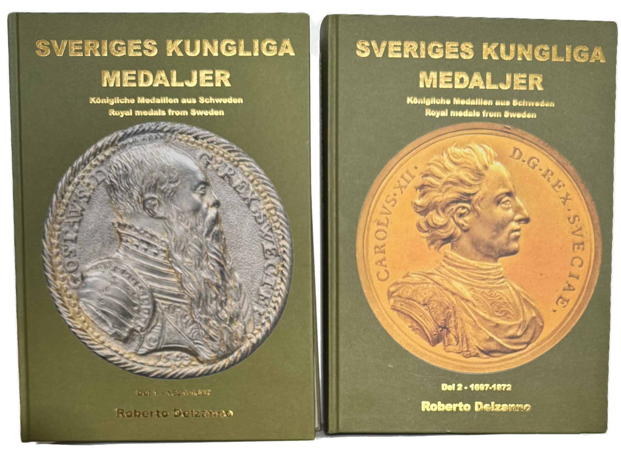 Sveriges kungliga medaljer Gustav Vasa-Karl XV i två delar
