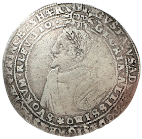 Gustav II Adolf - 2 Mark 1617 med större bild - Mycket sällsynt - 14 kända exemplar i privat ägo - Ex. Karl-Erik Schmitz