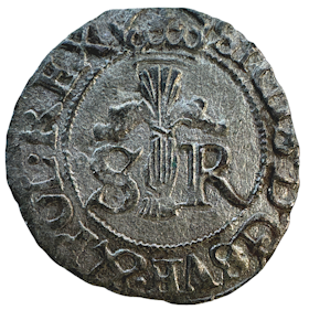 Sigismund - 1/2 Öre 1597 - Med "SVE & POL REX" - Silvrigt exemplar