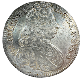 Karl XI, 4 Mark 1693 - Ett synnerligen vackert exemplar med mycket lyster