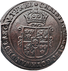 Kristina. SÄTER. 1 Öre 1639 - Ett exceptionellt exemplar chokladbrunt med full sammetsglänsande präglingsglans