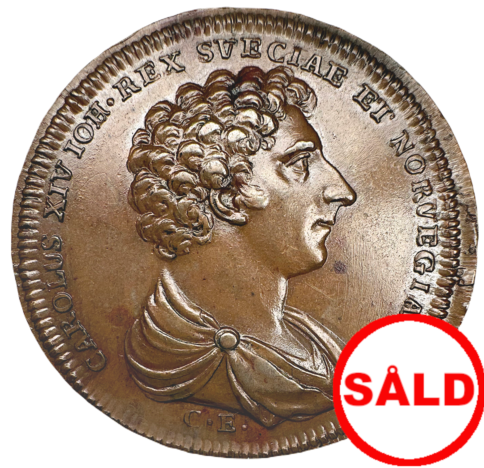 Karl XIV Johan tillträder som konung av Sverige den 5 februari 1818 av Carl Enhörning - Ex. Bonde - Mycket sällsynt