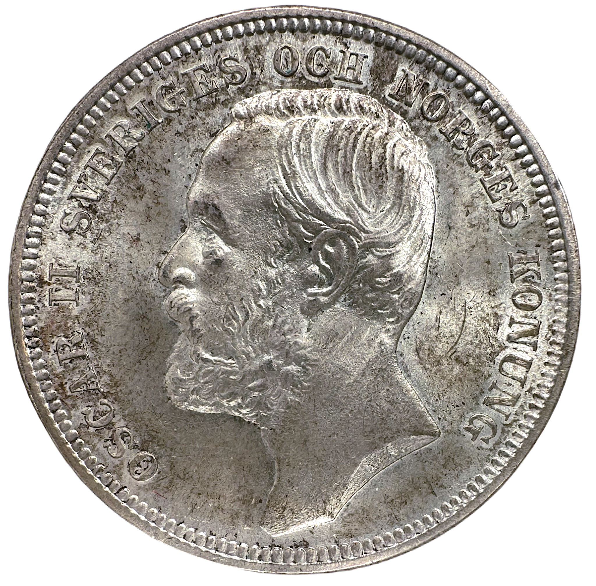Oskar II - 1 Krona 1898 - Vackert ocirkulerat exemplar