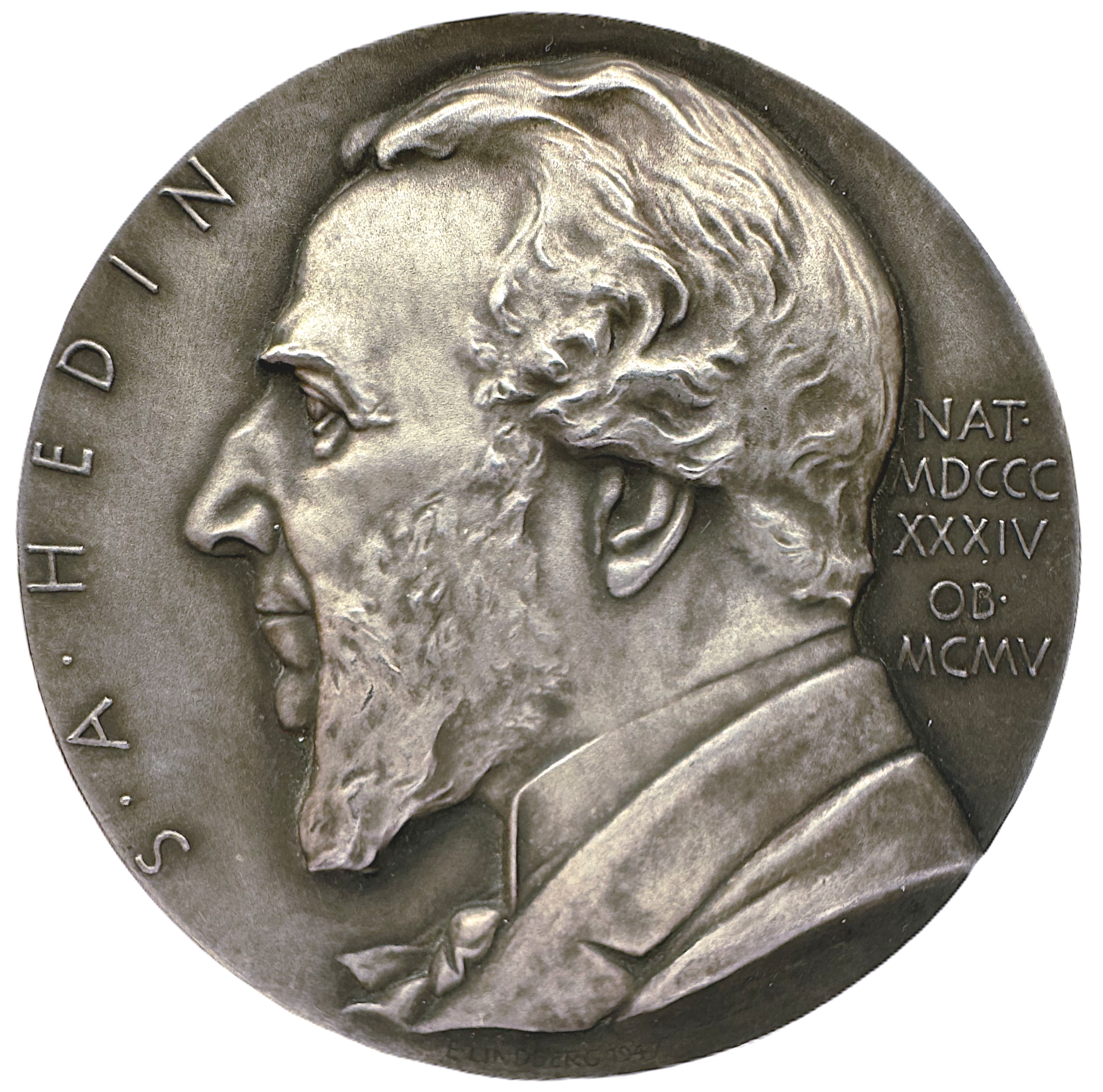 Sven Adolf Hedin (1834-1905). Politiker, publicist - Upplaga 127 exemplar - Graverad av Erik Lindberg - En visionär tänkare som inte var rädd för att utmana status quo