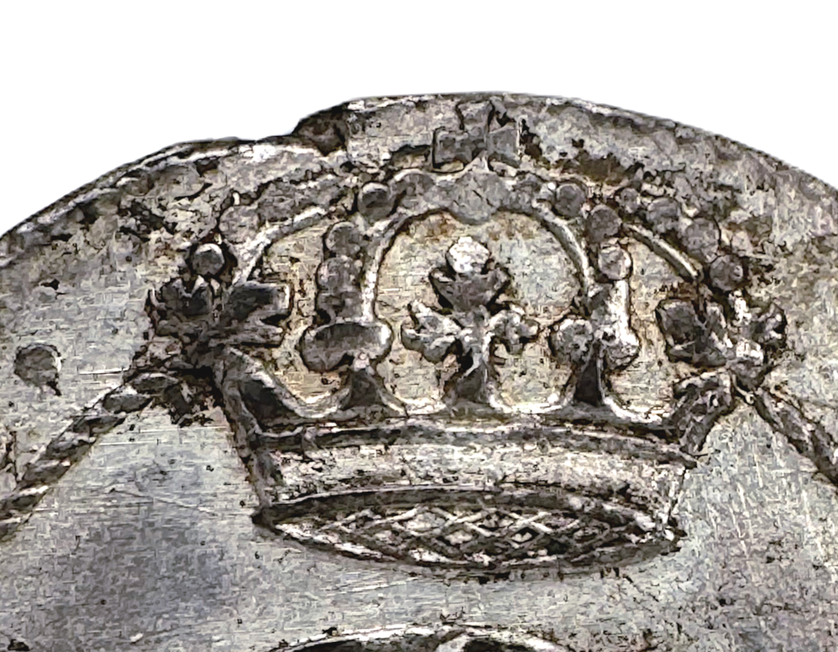 Karl XII - 4 Öre 1718, kungakrona med rutad kronbotten - Vackert exemplar