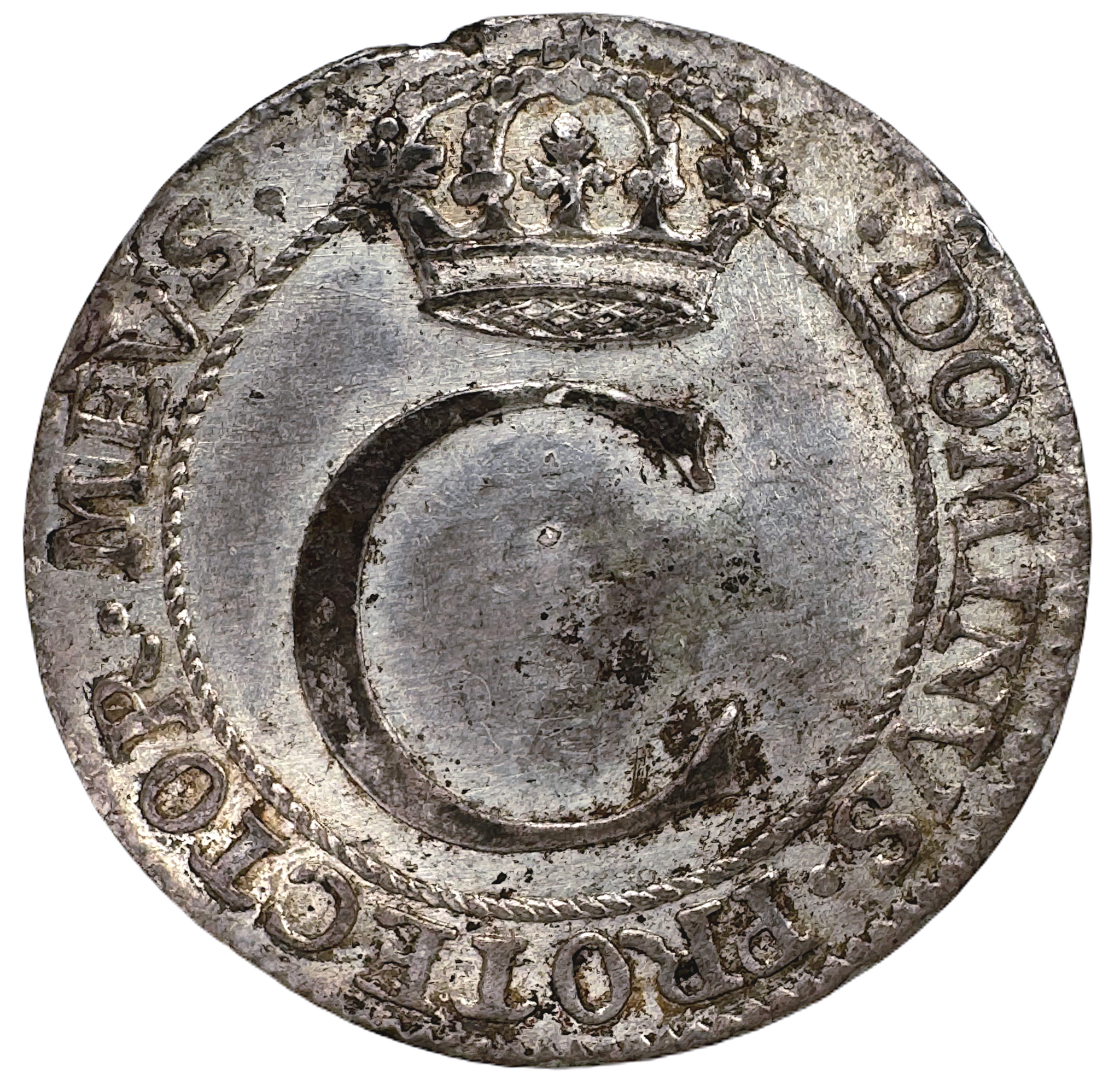Karl XII - 4 Öre 1718, kungakrona med rutad kronbotten - Vackert exemplar