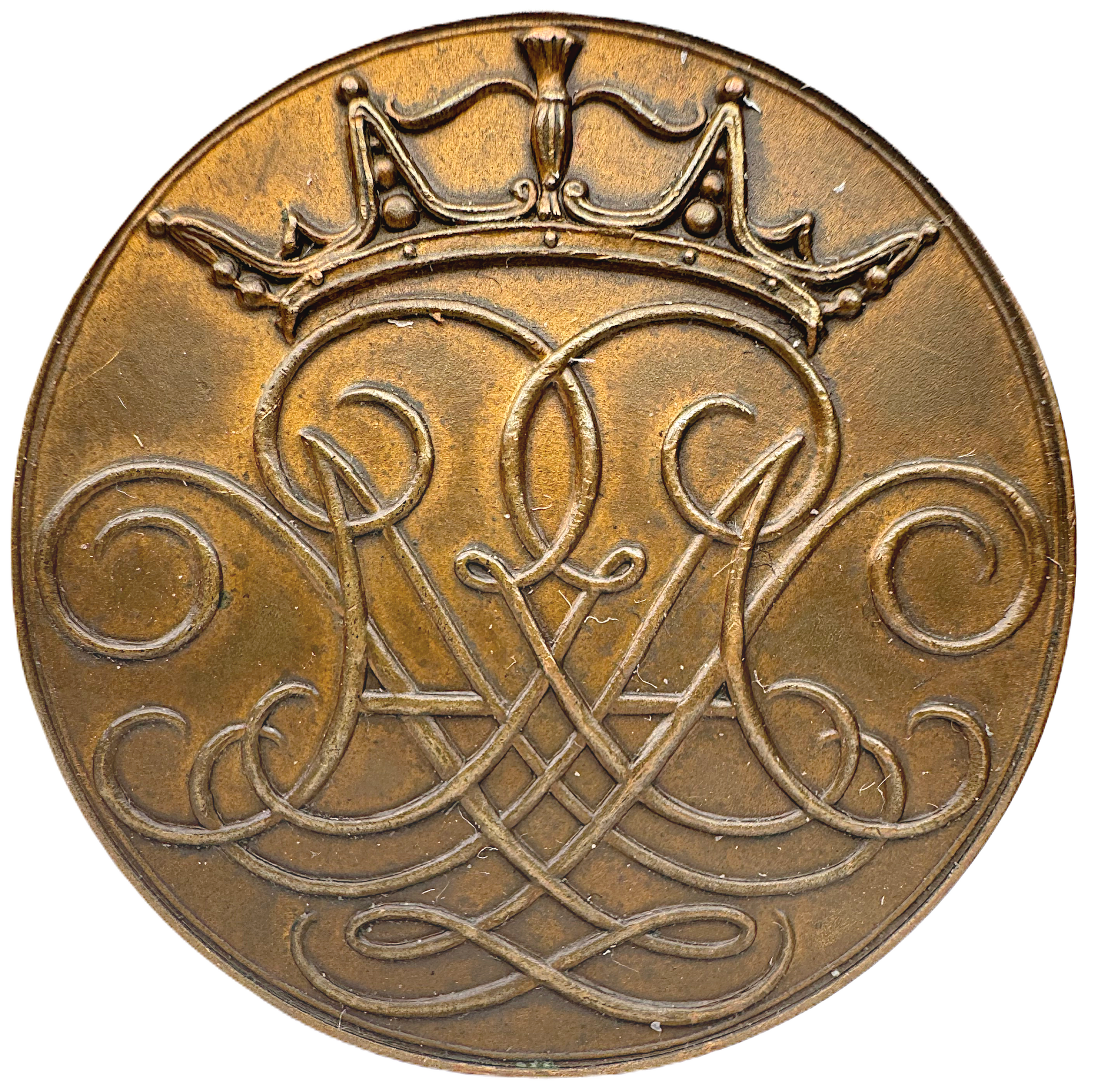Kronprins Gustav (VI) Adolf och Louises besök på det Kungliga Myntverket 1933 - Av Erik Lindberg