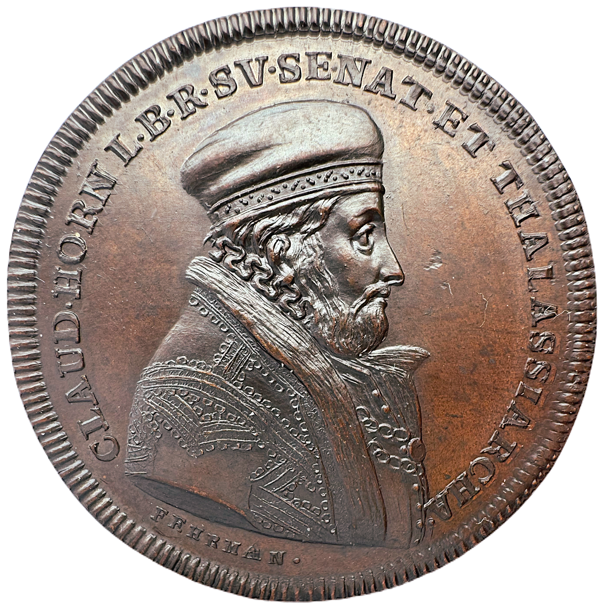 Klas Horn (1517-1566). Amiral, riksråd - Ett underbart ocirkulerat praktexemplar - Graverad av Carl Gustaf Fehrman 1787