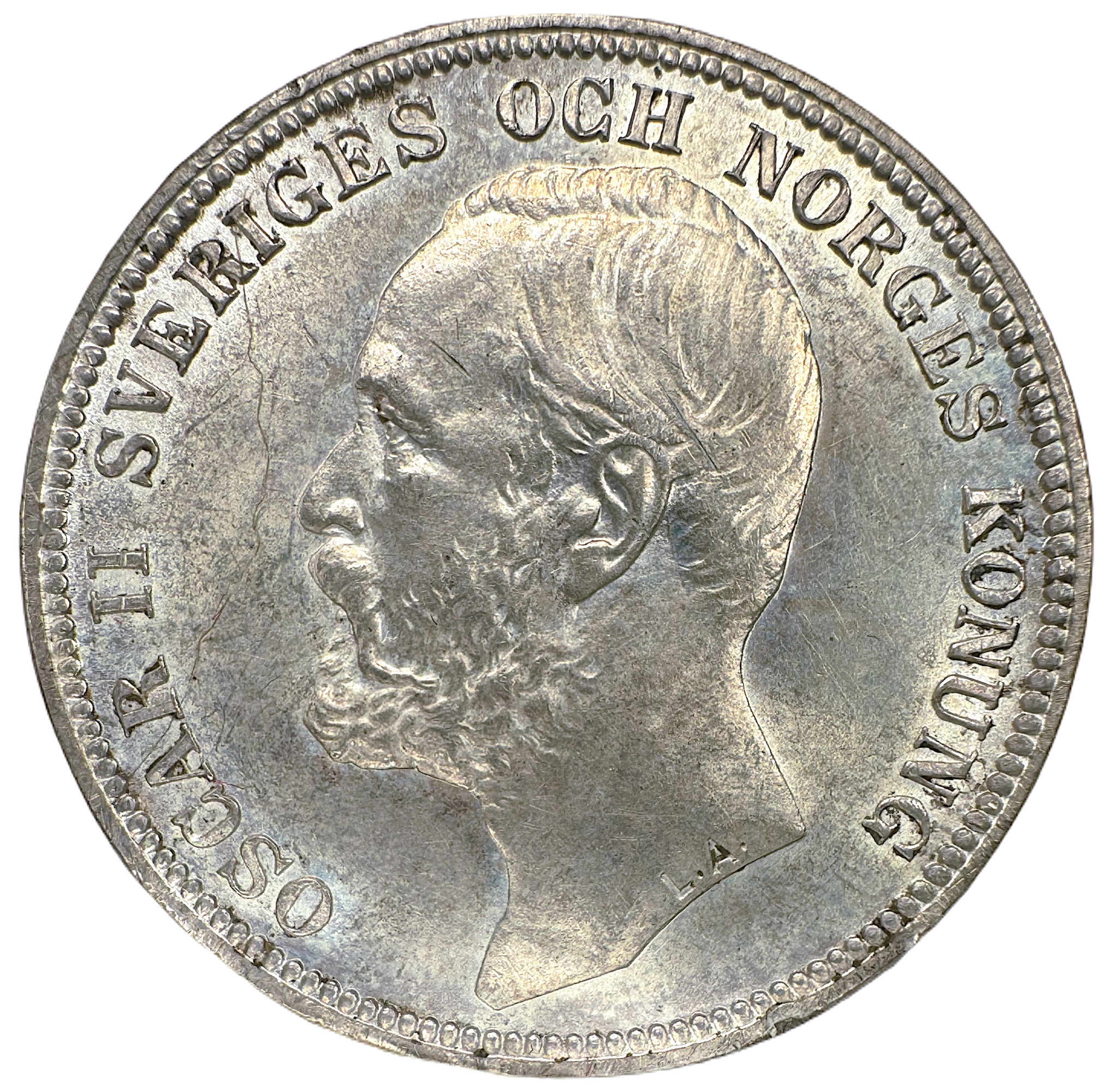 Oskar II - 2 Kronor 1904 - Mycket vackert exemplar