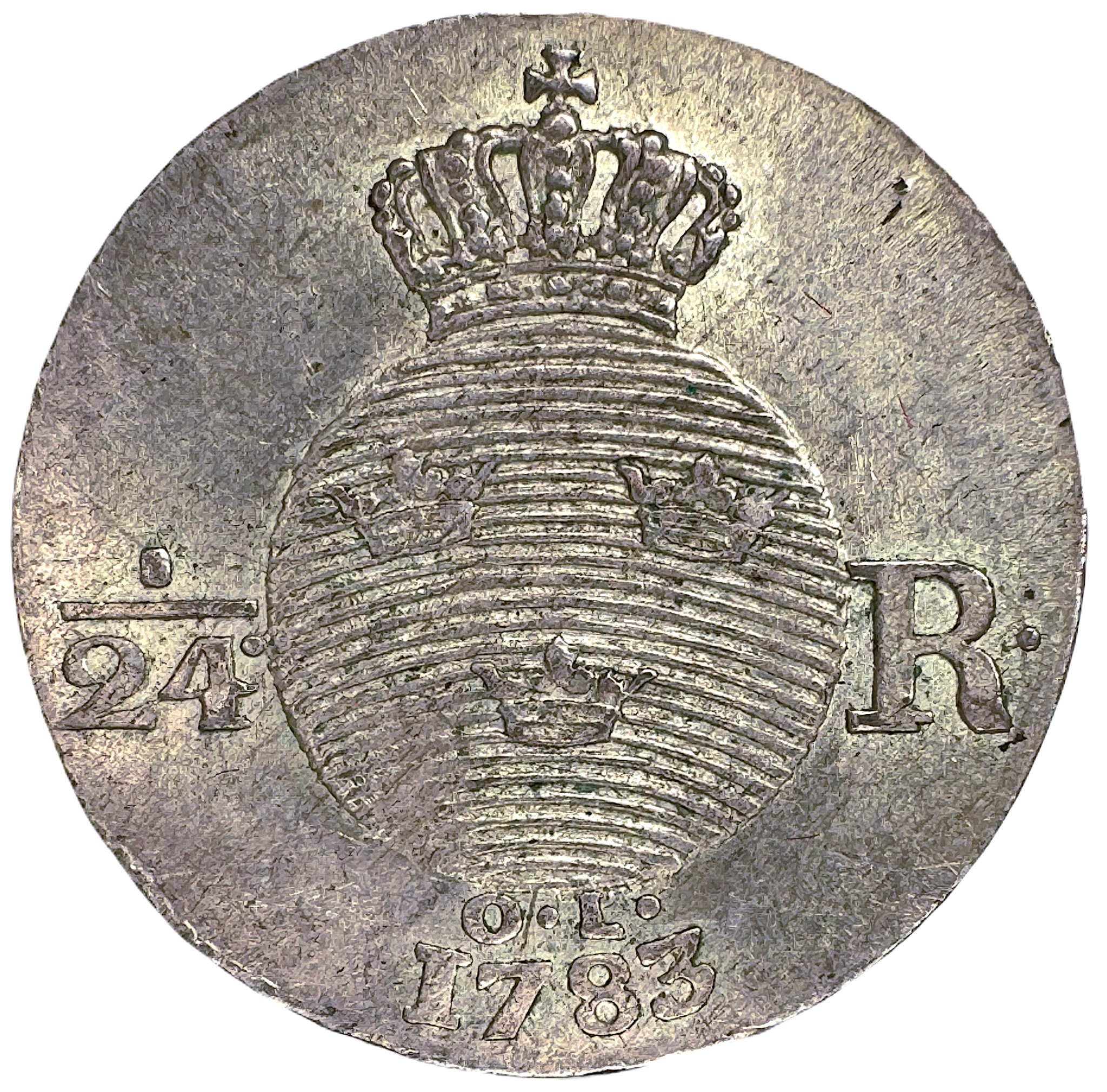 Gustav III - 1/24 Riksdaler 1783 - Mycket vackert exemplar