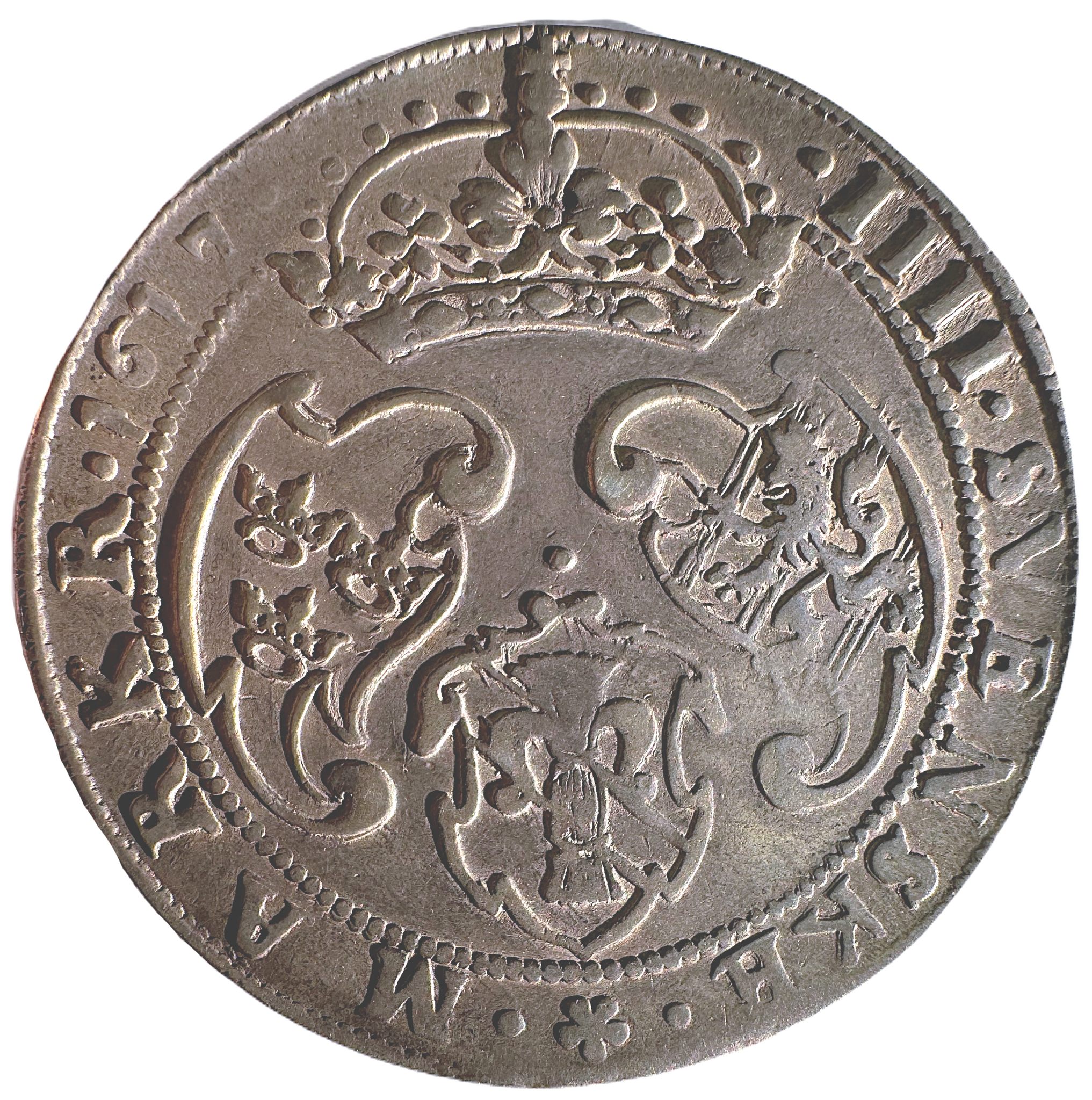 Gustav II Adolf, 4 Mark 1617 med HÆR - Tilltalande exemplar