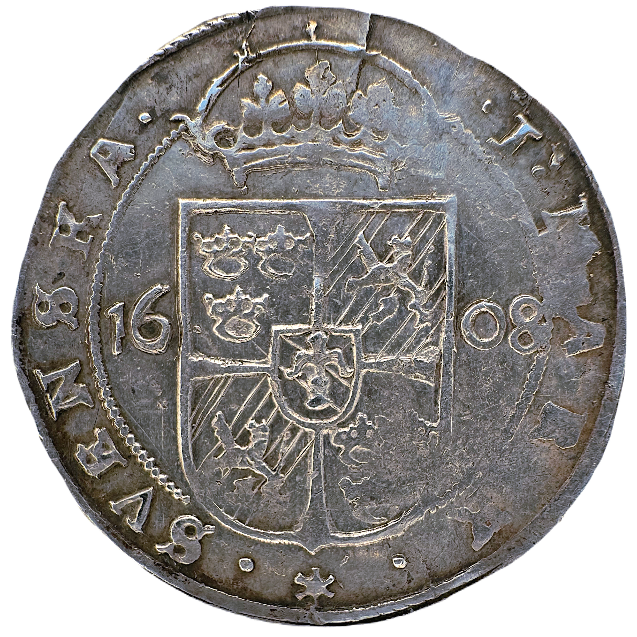Karl IX - 1 Mark 1608 -  Med SVECOR i omskriften
