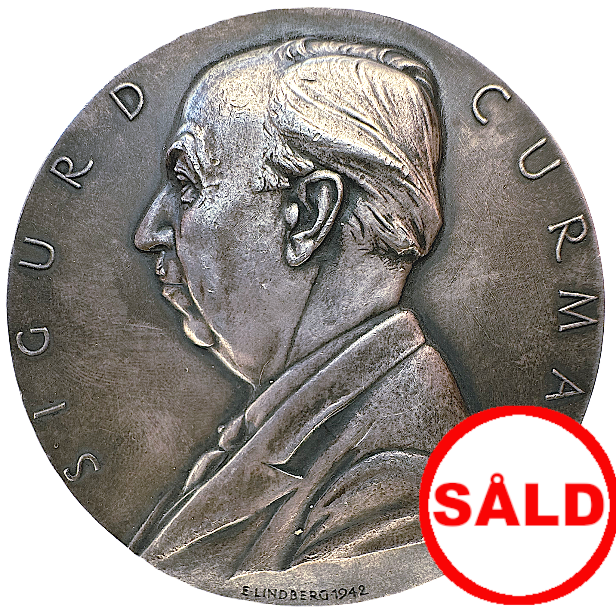 Sigurd Curman (1879-1966) Riksantikvarie - graverad av Erik Lindberg