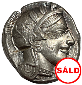 Attika, Aten, Tetradrachm 449-413 f.Kr - MYCKET VACKERT SKICK - MED "FULL CREST"