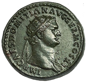 Romerska Riket, Domitianus, Dupondius i PRAKTSKICK - MINT CONDITION