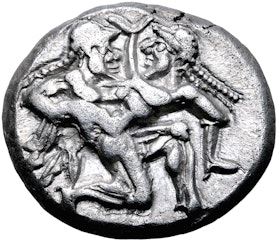Thasos, en ö utanför Trakien, stater ca 400-480 f.Kr - MYCKET VACKERT EXEMPLAR