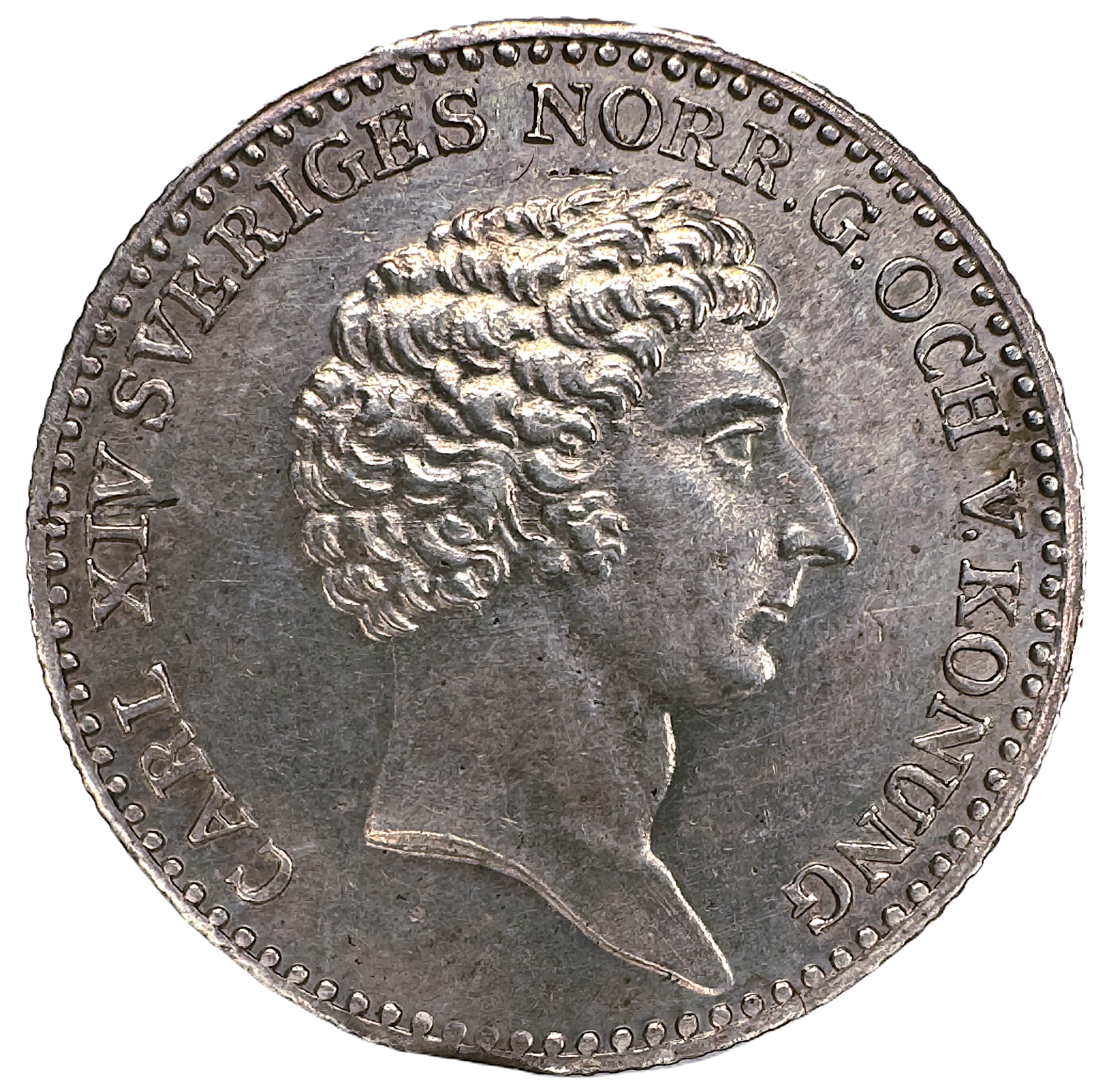 Karl XIV Johan - 1/6 Riksdaler 1829 - Tilltalande exemplar