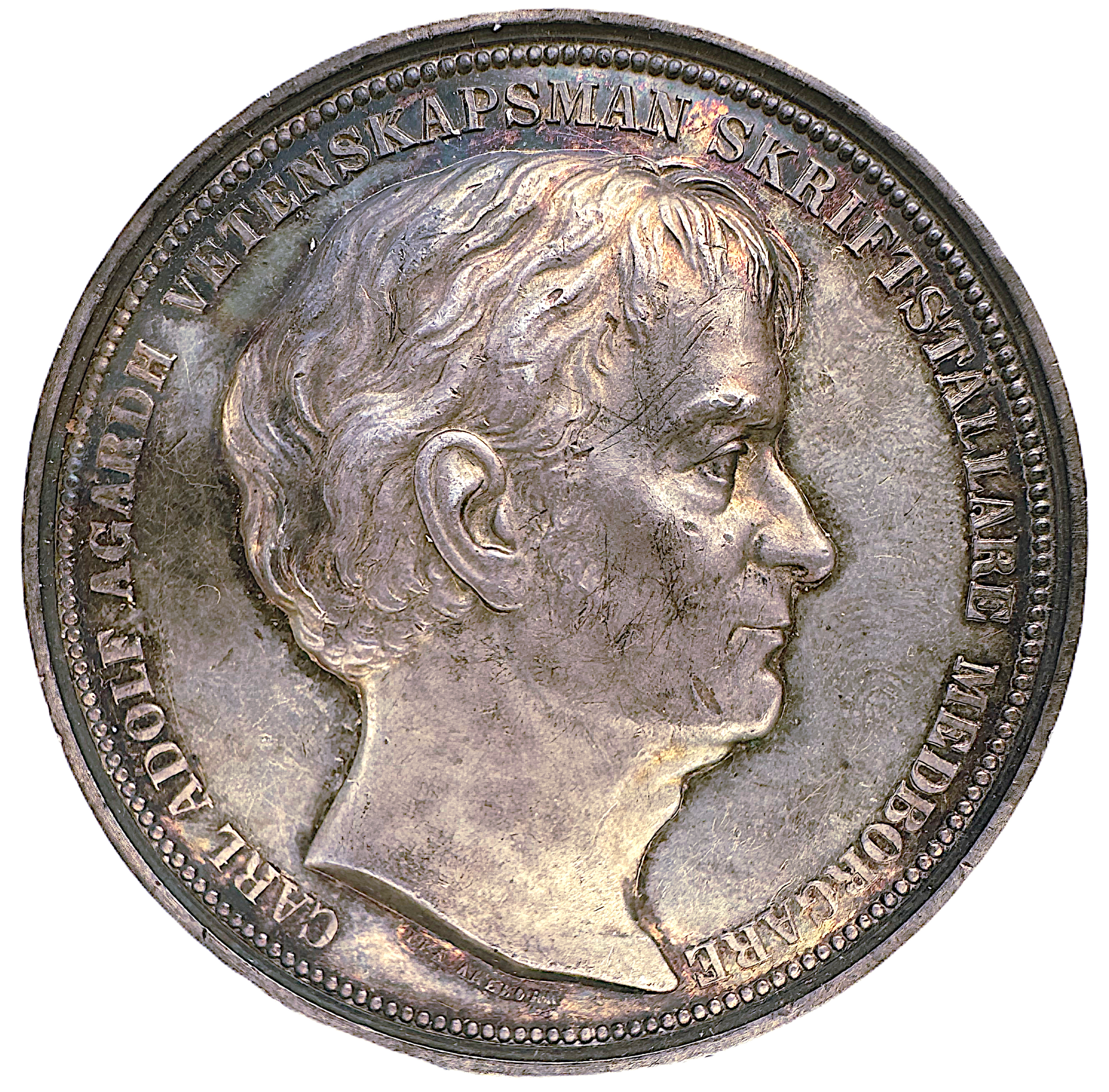 Carl Adolf Agardh (1785-1859), Biskop av Lea Ahlborn 1878 - Vackert exemplar - En framstående svensk teolog, matematiker, naturforskare och nationalekonom