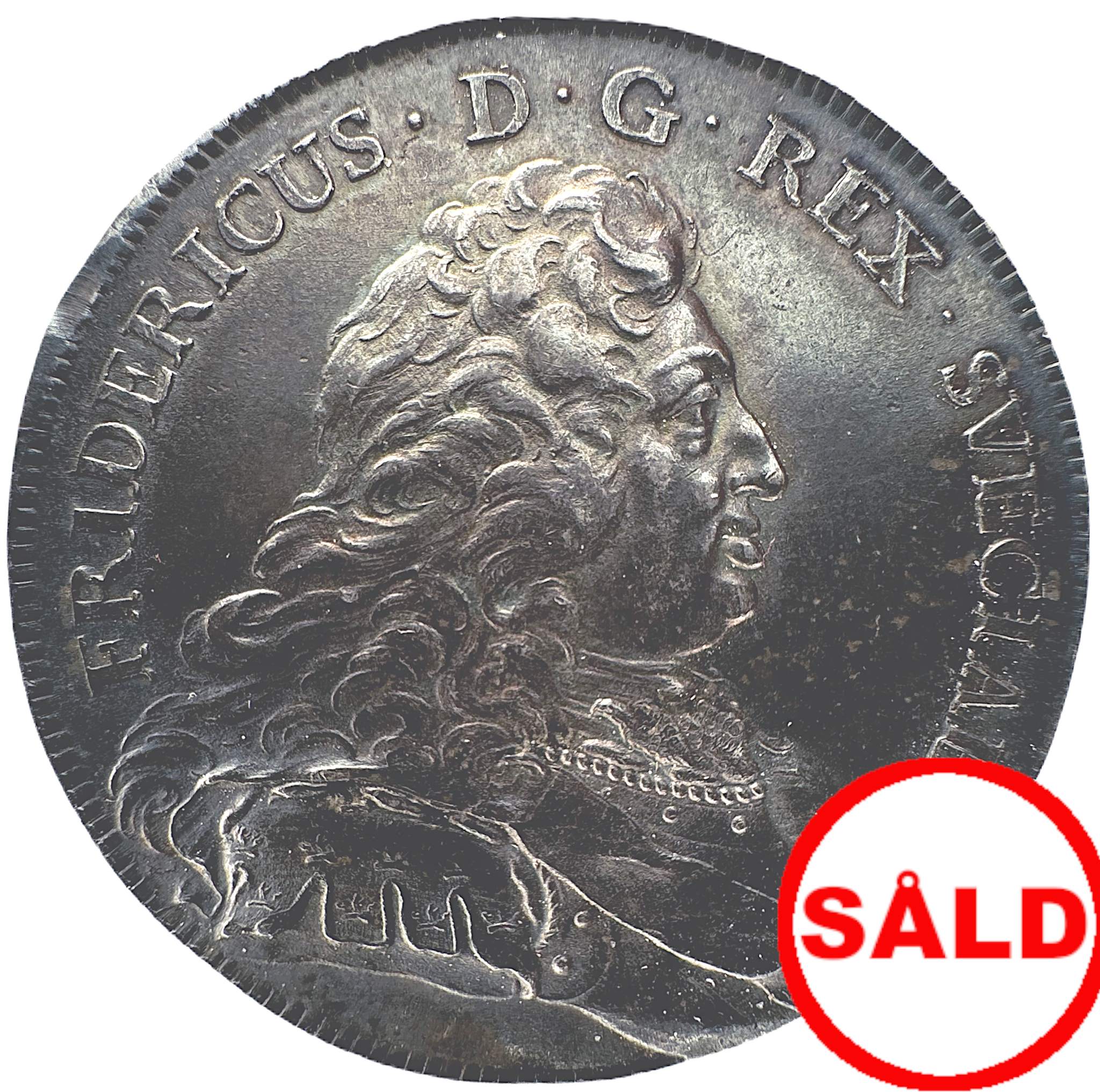 Fredrik I - Riksdaler 1750 - Tilltalande exemplar