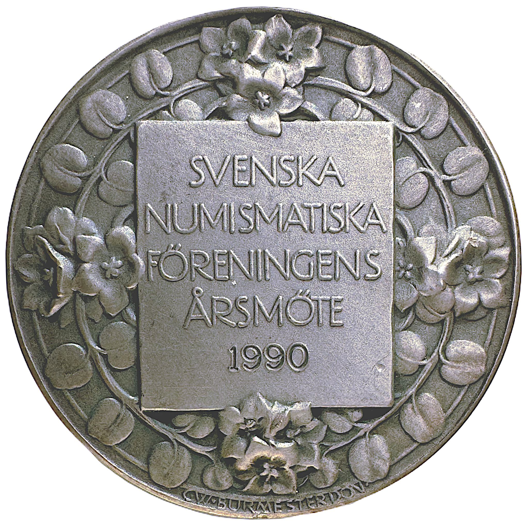 Herman Frithiof Antell (1847-1893) - SNF:s årsmötesmedalj 1990 av Ernst Nordin