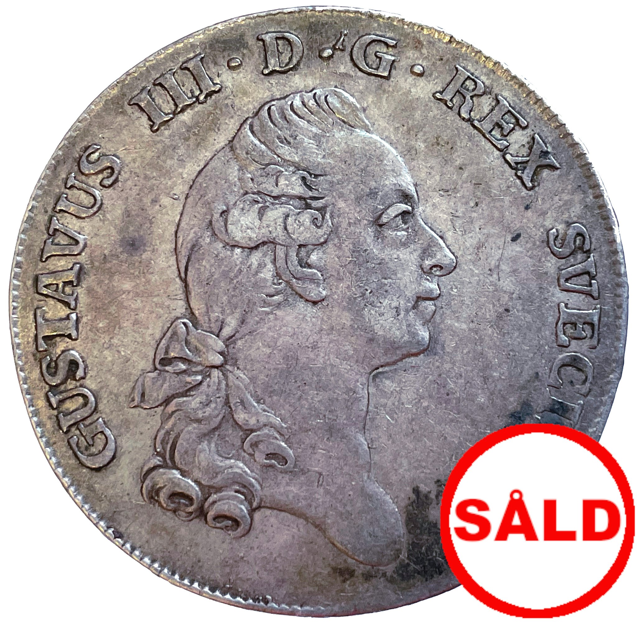 Gustav III - 2/3 Riksdaler 1779