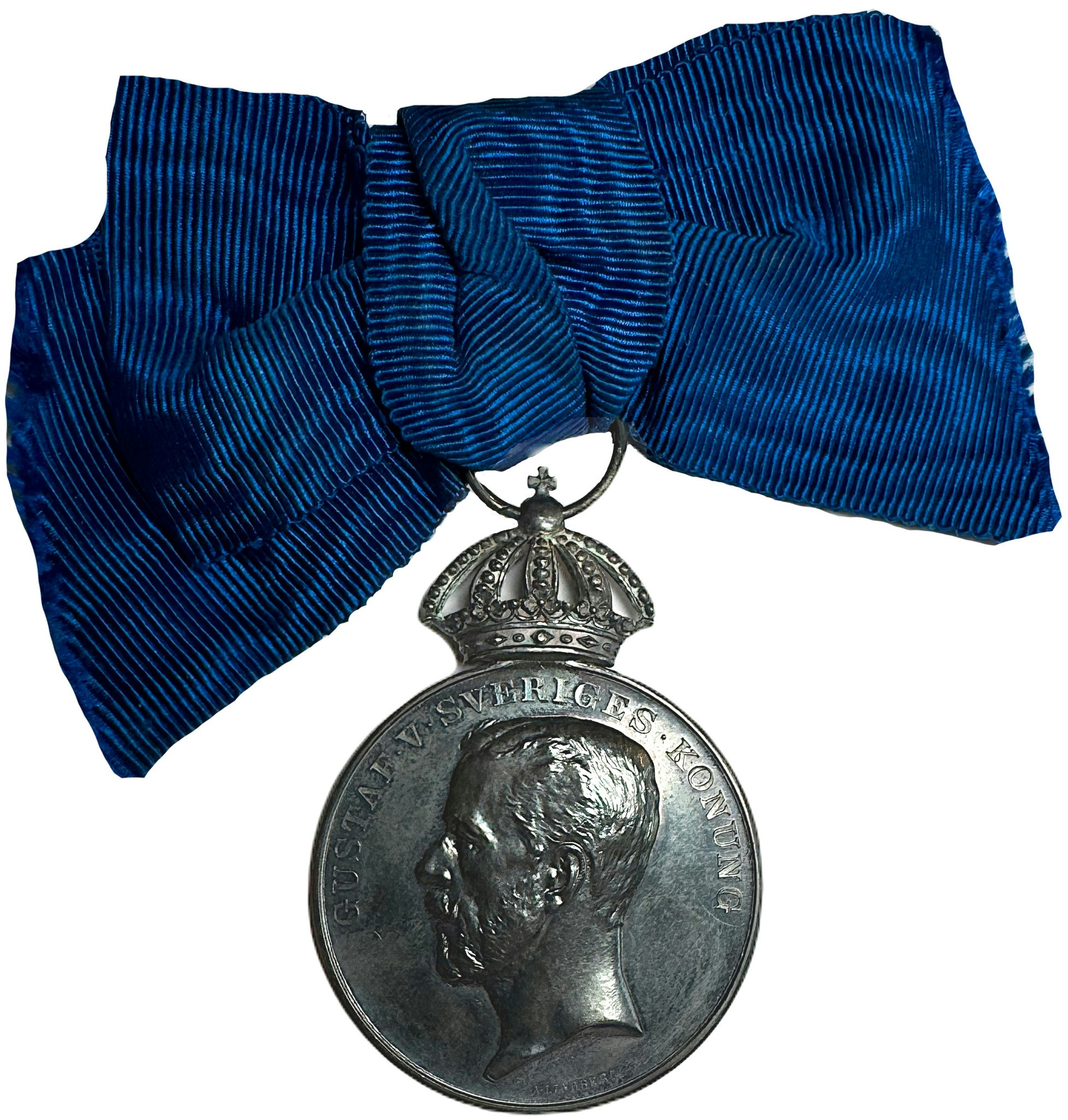 Gustav V - Hovmedaljen tilldelad H.C. Hallgren 1926 - Sällsynt