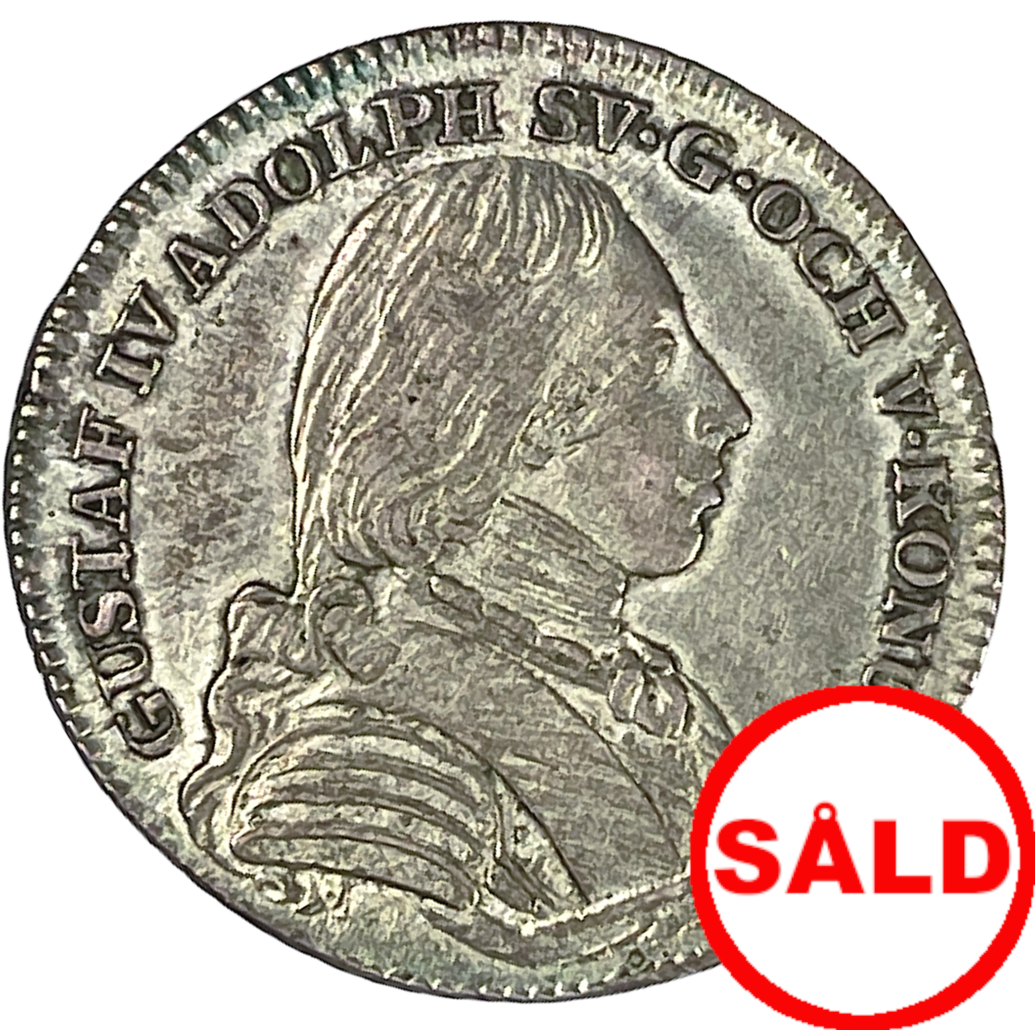 Gustav IV Adolf - 1/6 Riksdaler 1804