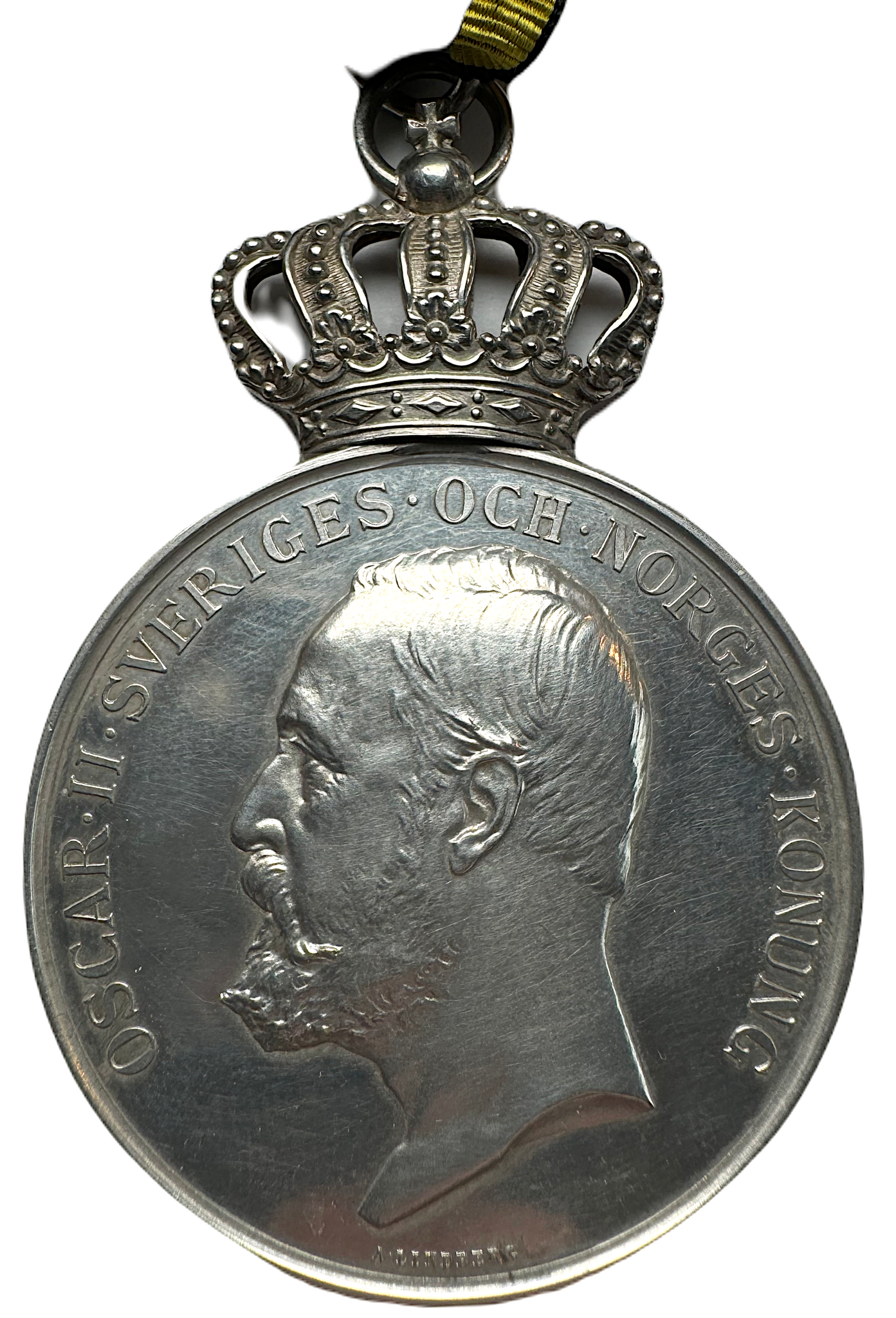 Oskar II - Pro Patria belöningsmedalj 1903 av Adolf Lindberg - Sällsynt