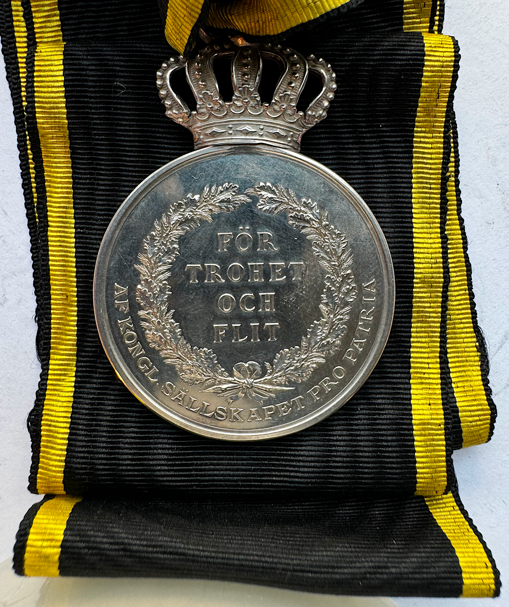 Oskar II - Pro Patria belöningsmedalj 1903 av Adolf Lindberg - Sällsynt