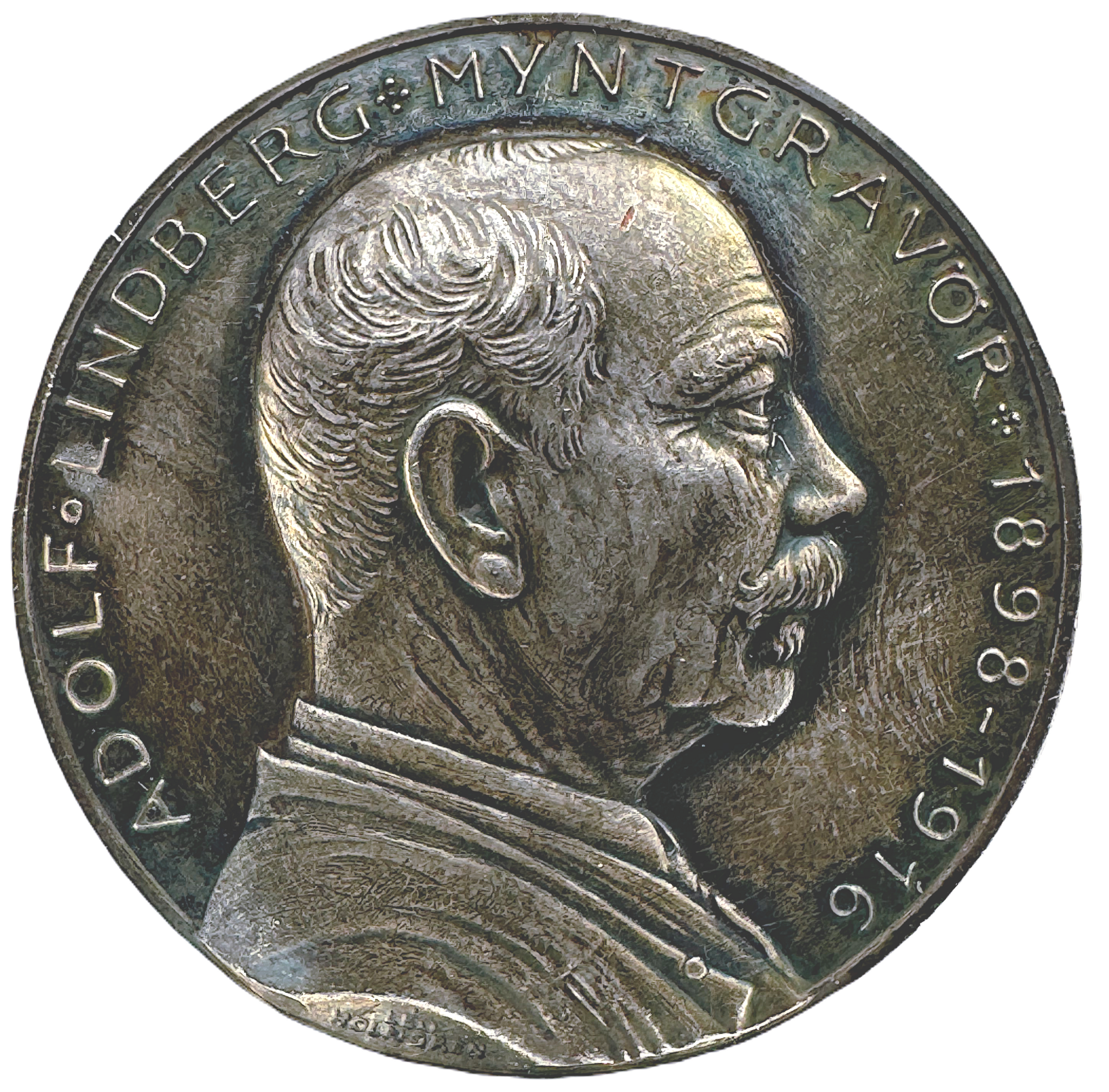 Adolf Lindberg, Mynt och medaljgravör av Léo Holmgren 1980