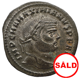 Maximianus 286-310 e.Kr - Follis med fin silverlyster, präglad i Antiochia