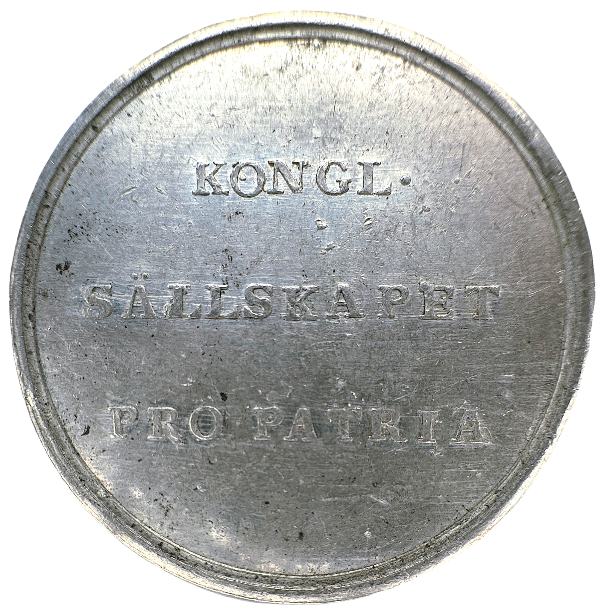 Karl XIII - Sällskapet Pro Patria - Enda noterade exemplaret i min omfattande inventering - Ex. Ahlström 1999 - RRR