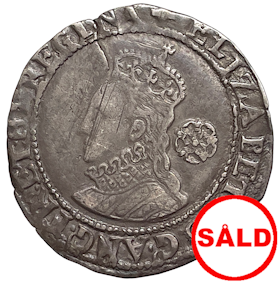 Elizabeth I (1558-1603). 6 pence 1579 - Ett historisk betydelsefullt mynt