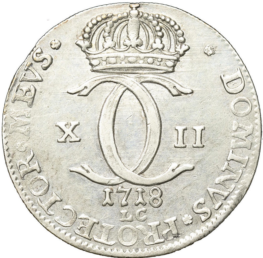 Karl XII - 1 Carolin 1718