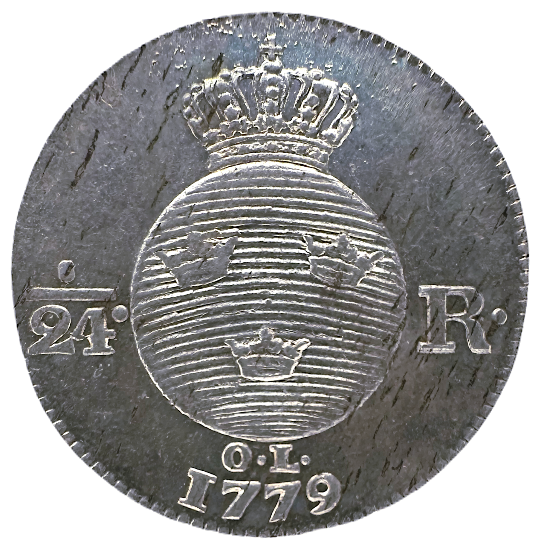 Gustav III - 1/24 Riksdaler 1779 - Vackert exemplar
