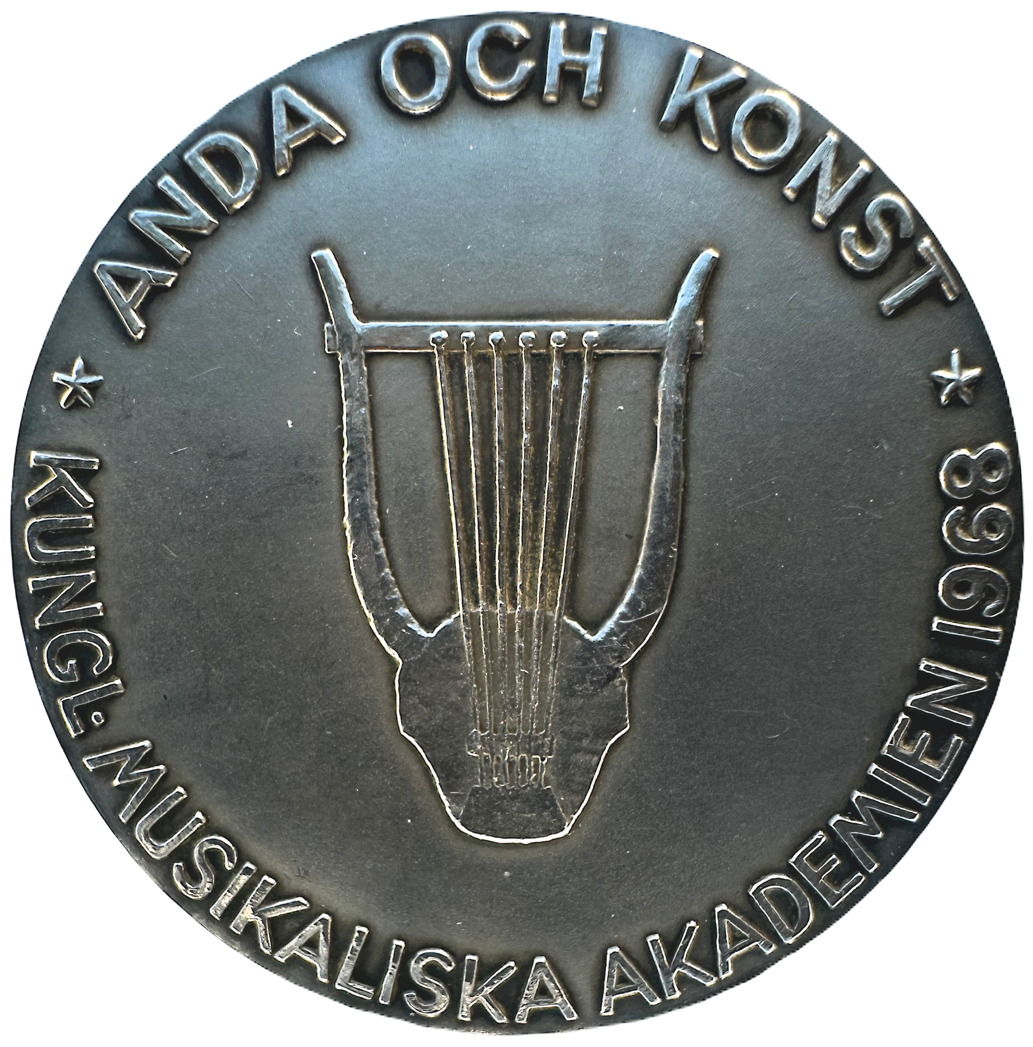 Franz Berwald 1796-1868 - Pampig silvermedalj - Berwaldhallen på Gärdet namngiven efter denna svenska kompositör