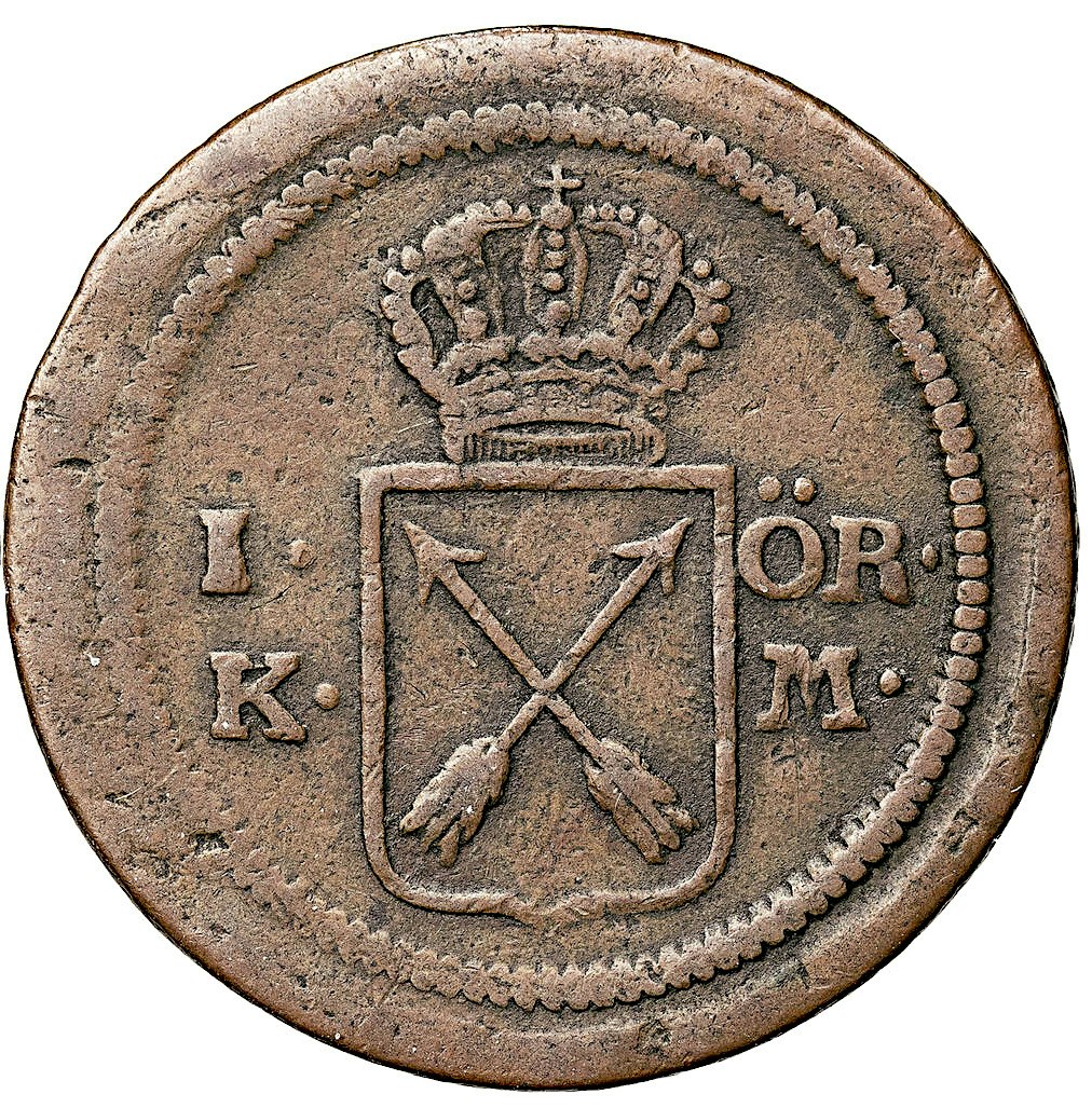 Gustav III - Pojköret - 1 Öre 1772 - En klassisk raritet i tilltalande kvalitet