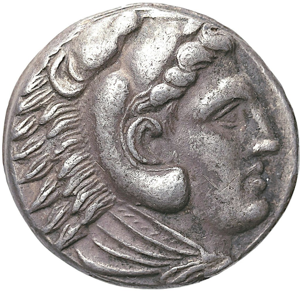 Alexander den store 336-323 f.Kr, Tetradrachm  - Ett vackert kompakt exemplar med hög detaljrikedom